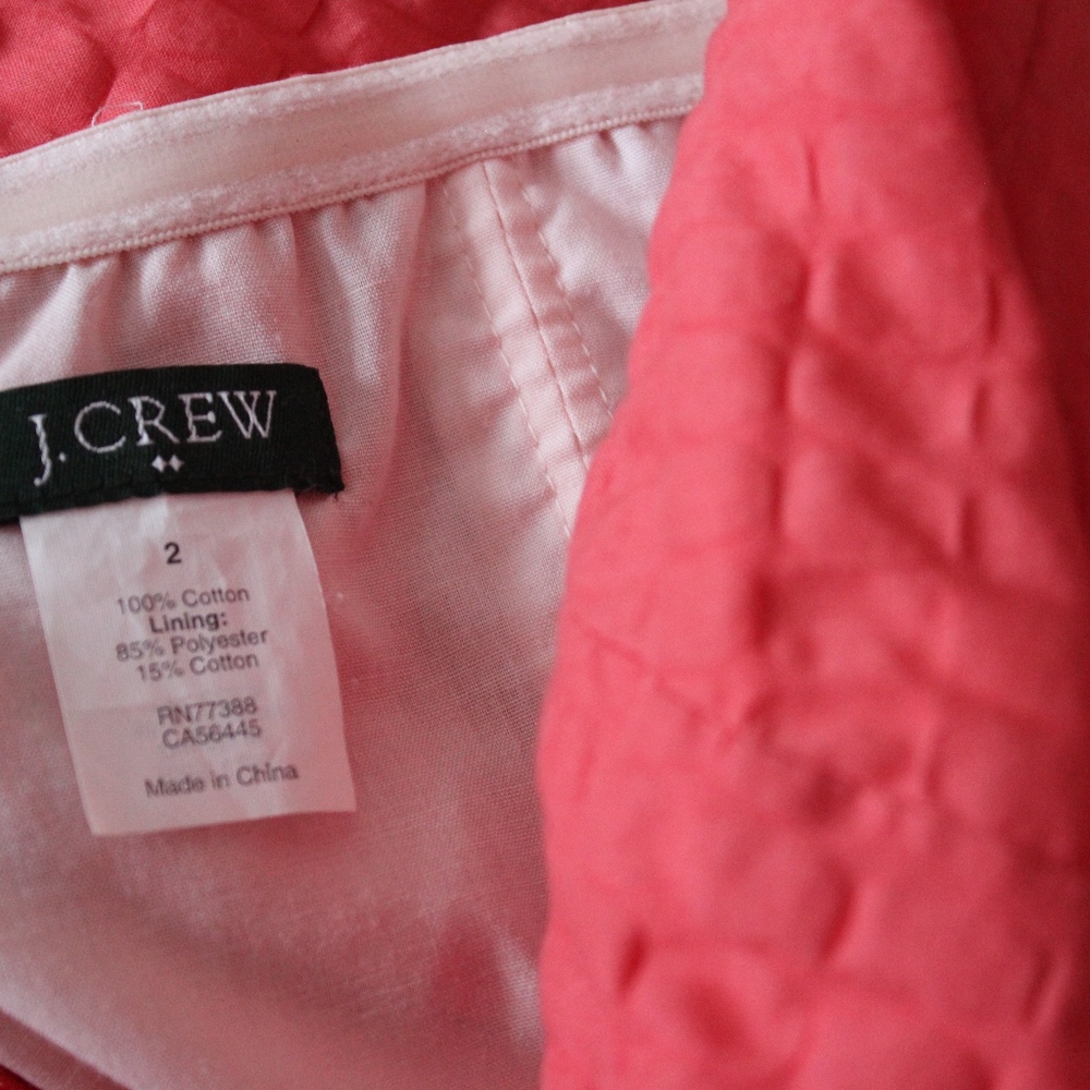 J. Crew Salmon Strapless Dress - Picture 2 of 3